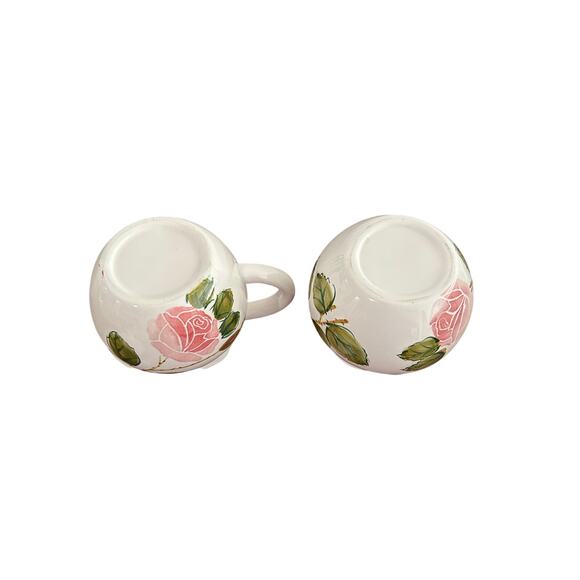 Sweet Sugar Bowl and Creamer Set White with Beautiful Pink Flowers - Picture 6 of 6